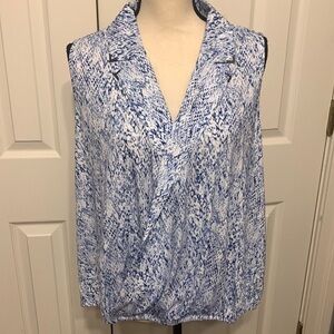 Belldini Plus Sleeveless Surplice Blouse